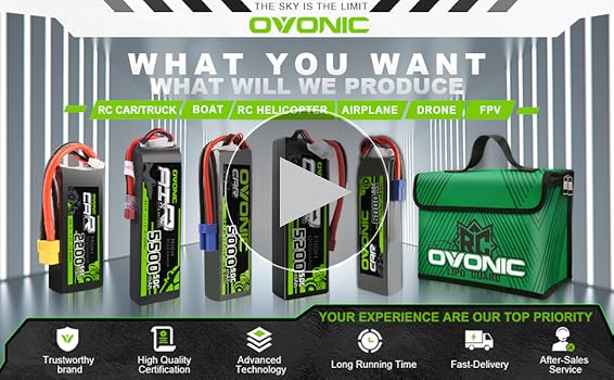 Amazon.co.jp: OVONIC 7.4V リポバッテリー 5200mAh 2S 50C ラジコン